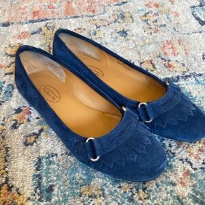 Talbots suede  blue loafers